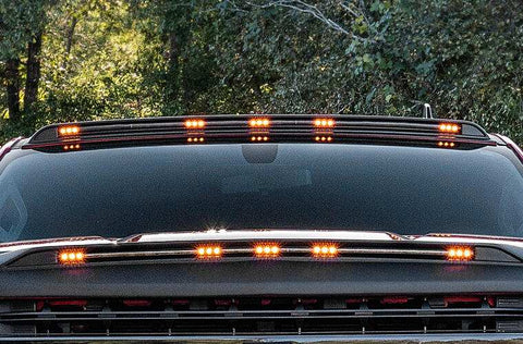 Auto Ventshade (AVS) 698123-GBA - AeroCab Marker Light Color Match with five amber LED lights Black
