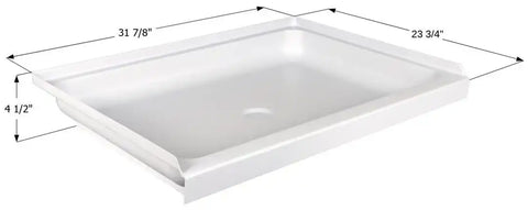 ICON 15236 SHOWER PAN SP2432-PW CENTER DRAIN