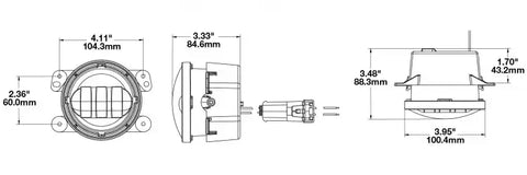 6145 J2 SAE JK FOG LIGHT