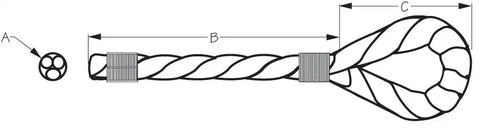 SEA DOG 301110010BK-1 TWISTED NYLON DOCK LINE 3/8' X