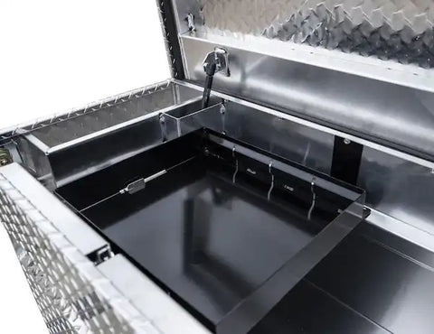 Buyers Products 1709415 Tool Box Crossover Single Lid Diamond Tread Aluminum