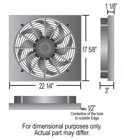 DERALE 16822 RAD FAN ALM SHROUD ASSEMB