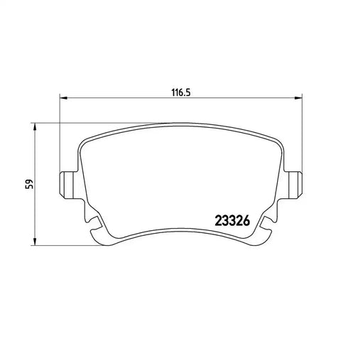 BREMBO P85076 DISC BRAKE PAD SET
