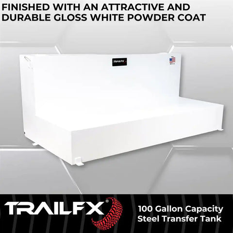 100 GAL WHITE STEEL L TANK