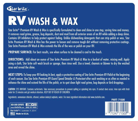 RV WASH & WAX 16OZ