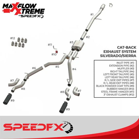 SpeedFx 50101 - Exhaust System Kit