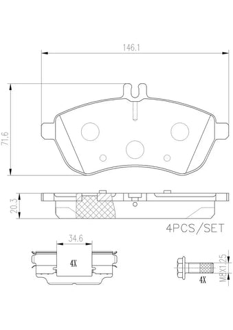 DISC BRAKE PAD SET