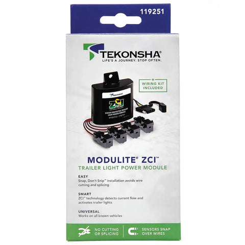 Tekonsha 119251 Tail Light Converter ZCI  Adapts Vehicles With Separate Turn and Stop Lights With Installation Wiring Kit