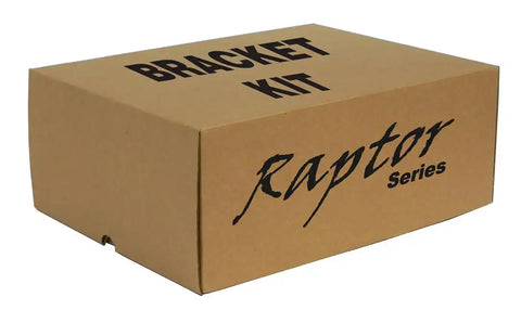 Raptor RB-0302-BK - Slide Track Bracket Kit Black E-Coated Rocker Panel Mount