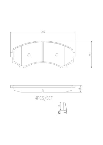 DISC BRAKE PAD SET