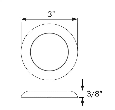 OPTRONICS UCL60CSWNB LED RND UTLTY; 6 DDE; CLR; SWCH; NC
