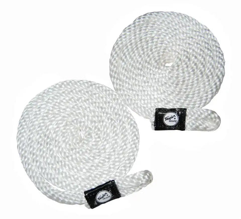 3/8' X 72' BRAIDED ROPE WHITE (PAIR