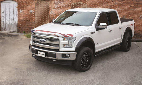 Stampede 61100-2 - Tape-Onz Sidewind Deflector Smoke, 4 pc.