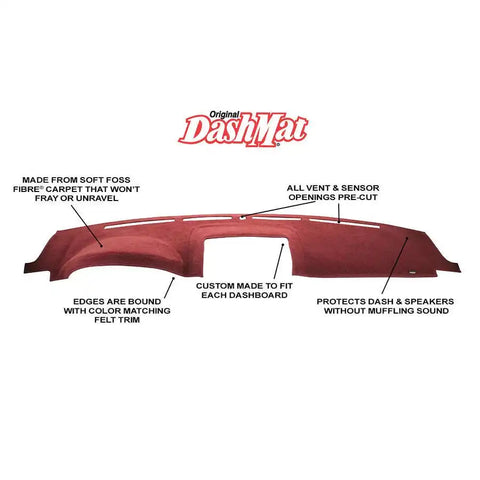 WOLF PROD. 2386-00-25 DASHMAT CUSTOM DASH COVER  BLACK