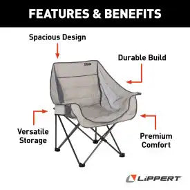 LIPPERT CAMPFIRE FOLDING CAMP CHAIR