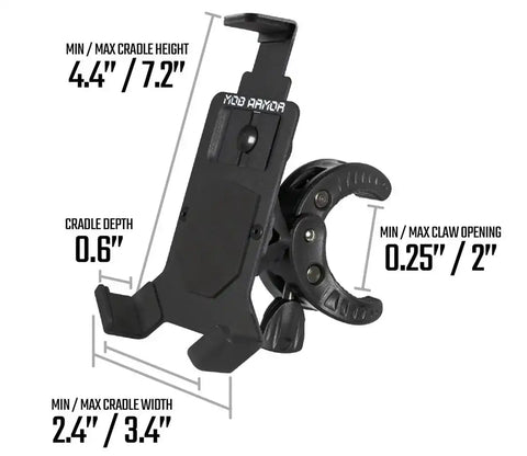 MOB ARMOR MOBC2-BLK-LG MOB MOUNT CLAW LARGE BLACK
