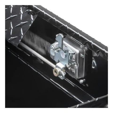 UWS TBS-63-BLK Tool Box Crossover Single Lid Diamond Tread Black Aluminum 20 In
