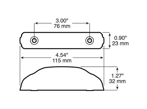 LED M/C P2 RECT TL 4.5'X.09' MV