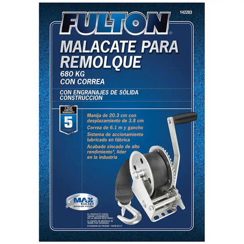 WINCH  1500 LBS.  SINGLE-SPEED W/20