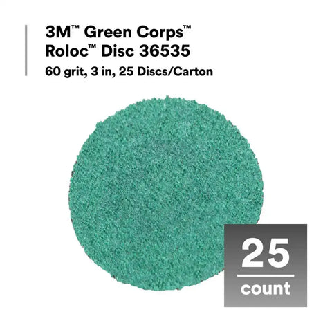 3M  GREEN CORPS  ROLOC  DISC 36535