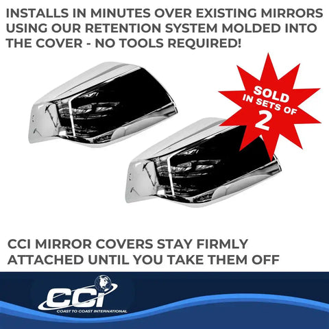Coast To CCIMC67548 Top Half Replacement Plated Chrome ABS Plastic Set Of 2