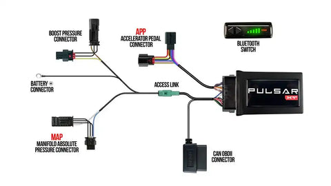 SUPERCHIPS 12451 PULSAR XT FOR 2021-2023 FORD F150 Computer Chip/ Module Pulsar XT Interface With Phone Application