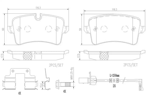 DISC BRAKE PAD SET