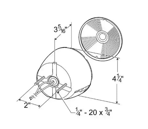 STT LAMP  4'  RED  DURAMO