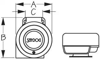 SEA DOG 431110-1 STAINLESS MINI COMPACT HORN -