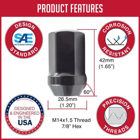 LUG-BLG 7/8-M14 1.5 BLK