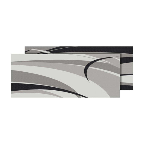 FAULKNER 53011S MAT MOD SWISH BLACK/GREY 9 X 18