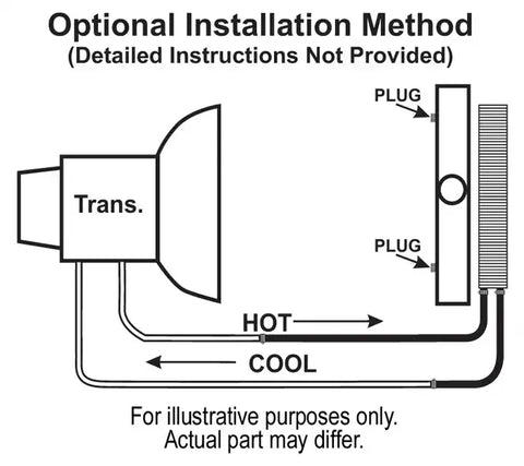 DERALE 13633 PLATE & FIN TRANS COOLER KIT (5/8'