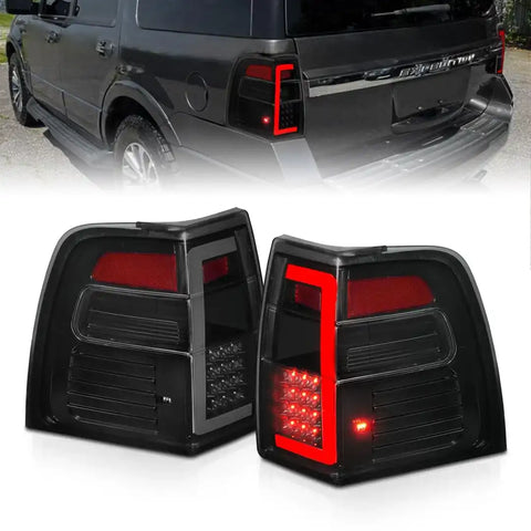 ANZO USA 311409 Tail Light Assembly LED Smoke Lens Black Housing With Sequential