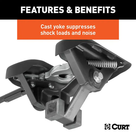 CURT 16036 A25 5th Wheel Hitch, Select Ford F-250, F-350, F-450, 8' Bed Puck System