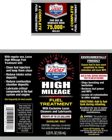 LUCAS OIL 10977 HIGH MILEAGE FUEL TREATME