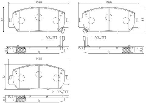 DISC BRAKE PAD SET