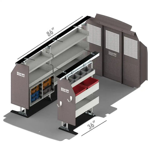 ROLACASE RSLRFSP- FTL130 VAN SHELVING SERVICE BIN PACKAGE