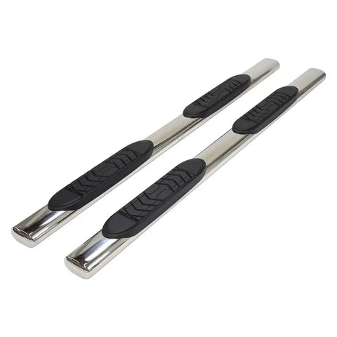 TrailFX A7005S - 5 Inch Oval Straight Pol Stainless Steel Frame Body Mount Bolts Quad Cab (Crew) Crew Cab Pickup