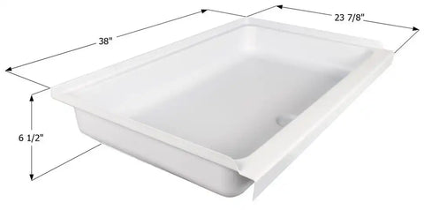 ICON 15242 SHOWER PAN SP2438-PW CENTER DRAIN