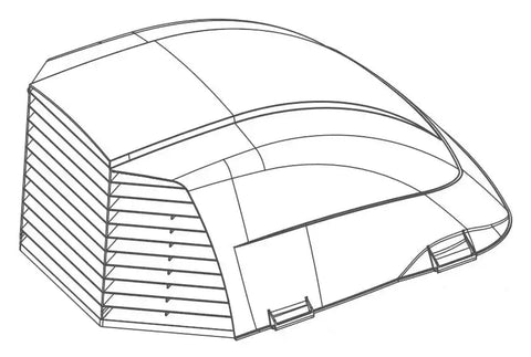 MAXX II VENT COVER  BLACK