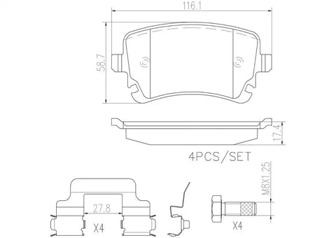 DISC BRAKE PAD SET