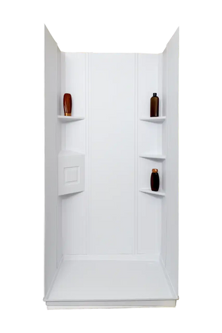 Icon 15228 Shower Surround 3 Piece Design 72 Inch x 27 Inch Rectangular Shower