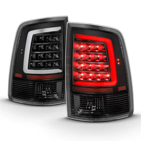 ANZO USA 311318 Tail Light Assembly LED Clear Lens With Red Reflectors Black Housi