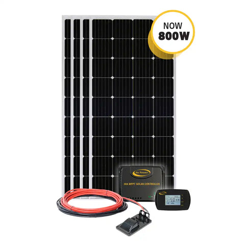 GO POWER SOLAR-AE-4 SOLAR-AE-4: 800 WATT SOLAR KIT WITH