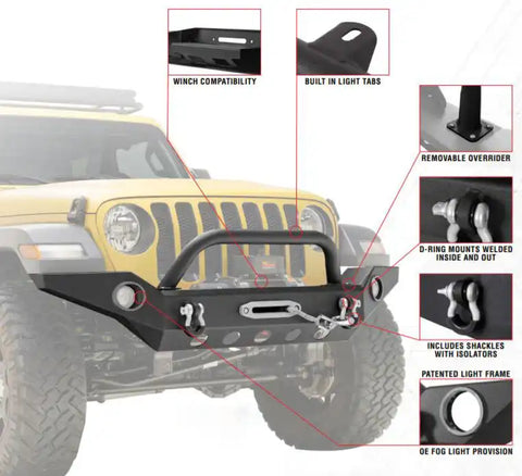 18-19 JEEP JL FULL WIDTH FRONT BUMP