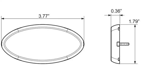OPTRONICS MCL0030ABBP LED 2X4 M/C;AMB;RFLX;BLKBASE;HARDW;