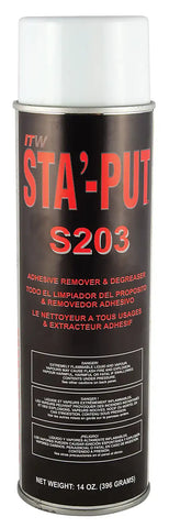 AP Products 001-S203 Adhesive Remover STA’-PUT Used To Remove Adhesives, Grease, Oi