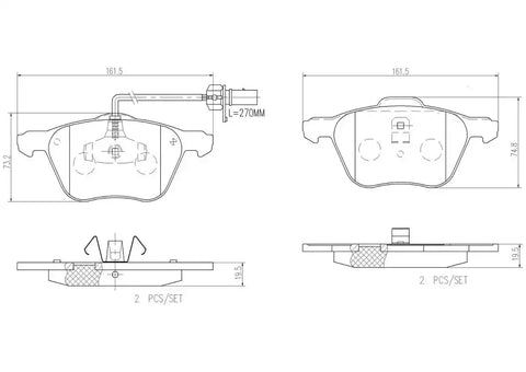 DISC BRAKE PAD SET