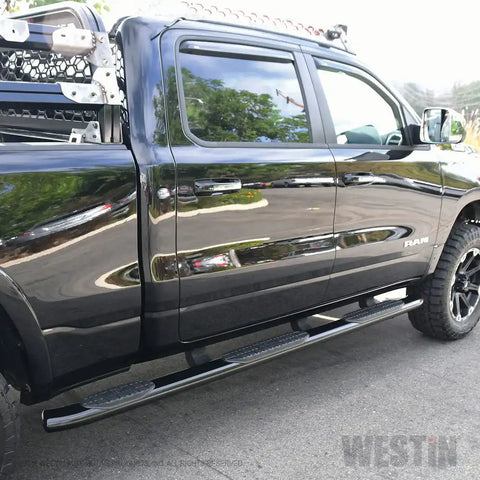 Westin 21-534340 - PRO TRAXX 5 Oval Wheel to Nerf Step Bars Stainless Steel w/Mount Kit Crew Cab