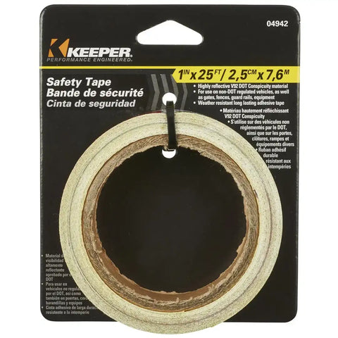 SAFETY TAPE 1'X25' RED/WHT